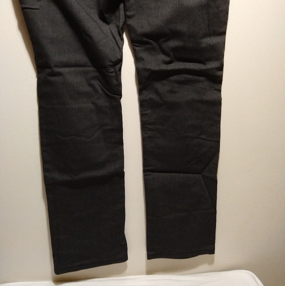Slim Fit Black Flannel Pants 